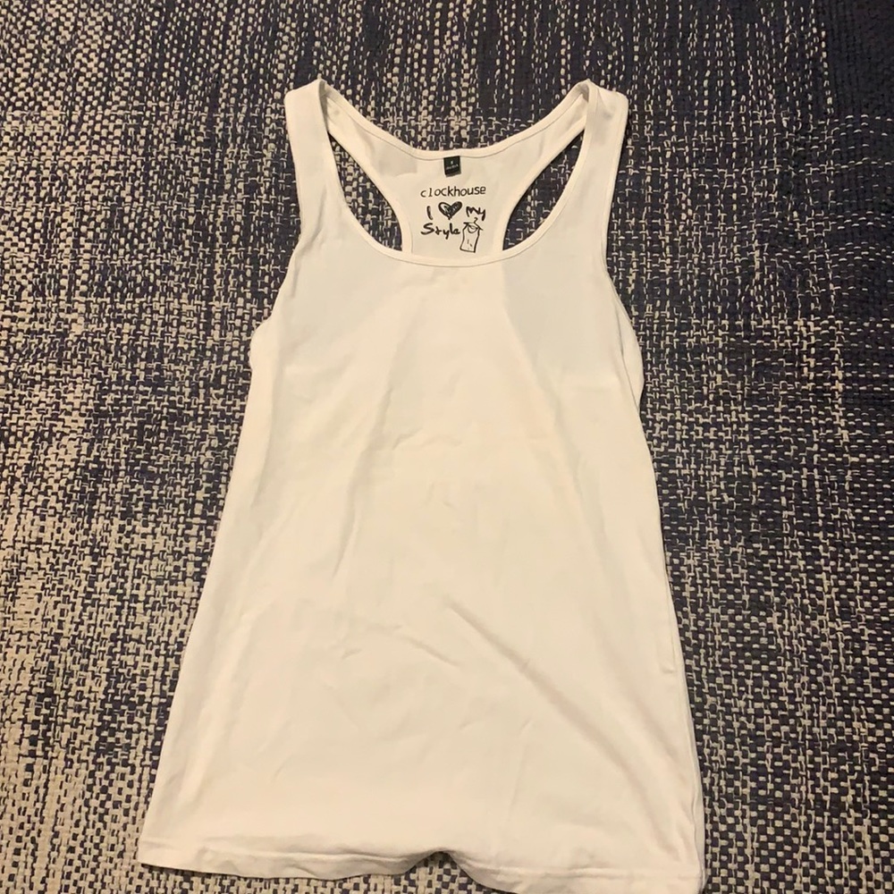 white tank top